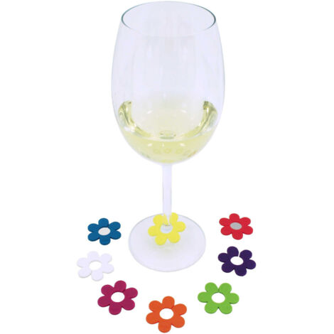 Lot De 18 Marqueurs Verre à Vin En Silicone - Motifs Dauphins, Ananas, Oiseaux - Pour Fêtes, Cocktails, Repas - Tailles Variées