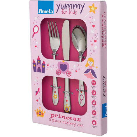 Set Couverts Enfants De 3 Pièces - Princess - Amefa