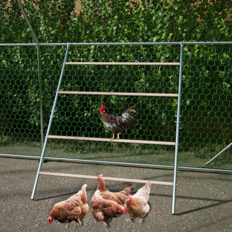 Perchero para gallinero 105x2.5x144cm, accesorio de gallinero, perchero para aves de corral
