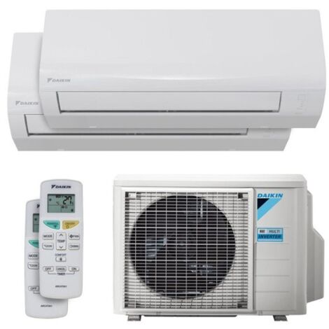 Aire acondicionado Dual Split Reversible Daikin Sensira A++ 9000-12000 BTU Inverter Wi-Fi (2MXF40A + CTXF25C + CTXF35C)