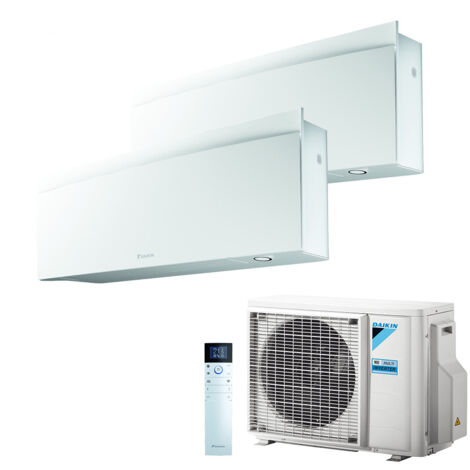 Aire acondicionado Dual Split Reversible Daikin Emura 3 A+++/A++ 9000 + 12000 BTU Inverter Wi-Fi (2MXM50A + FTXJ25AW + FTXJ35AW)