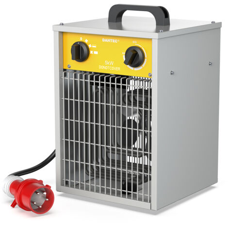 Chauffage Électrique Industriel 5000W - Soufflant Portable, Idéal pour Chantier & Garage, Protection Surchauffe - DAHTEC