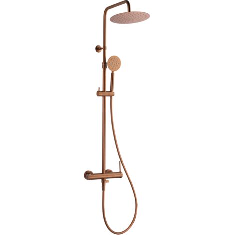 Essebagno Colonne de douche mécanique Lollipop II spéciale rénovation cuivre brossé
