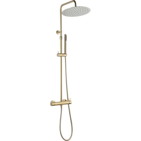Essebagno Delice II Colonna doccia meccanica oro spazzolato 300