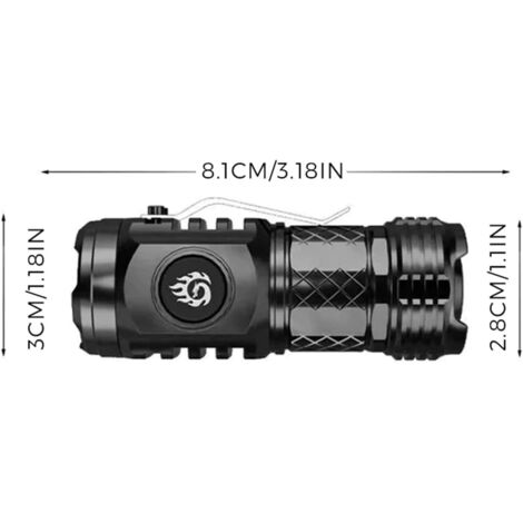 Lampe de poche portable puissante ultra lumineuse