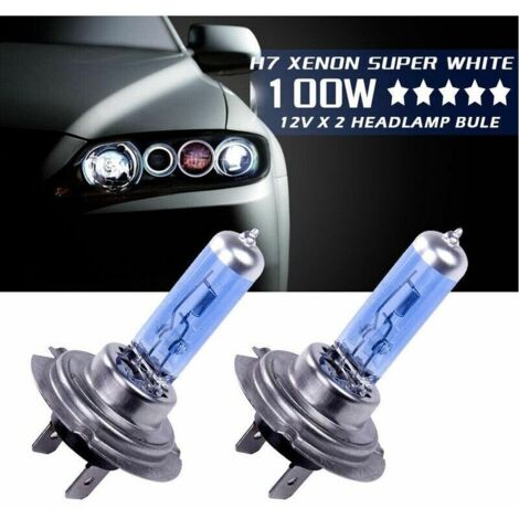 Ampoules Halogène H7 100W 20000LM 6000K - Pour Audi A3 Sportback 2009-2012, Phare Route/croisement, Blanc Froid