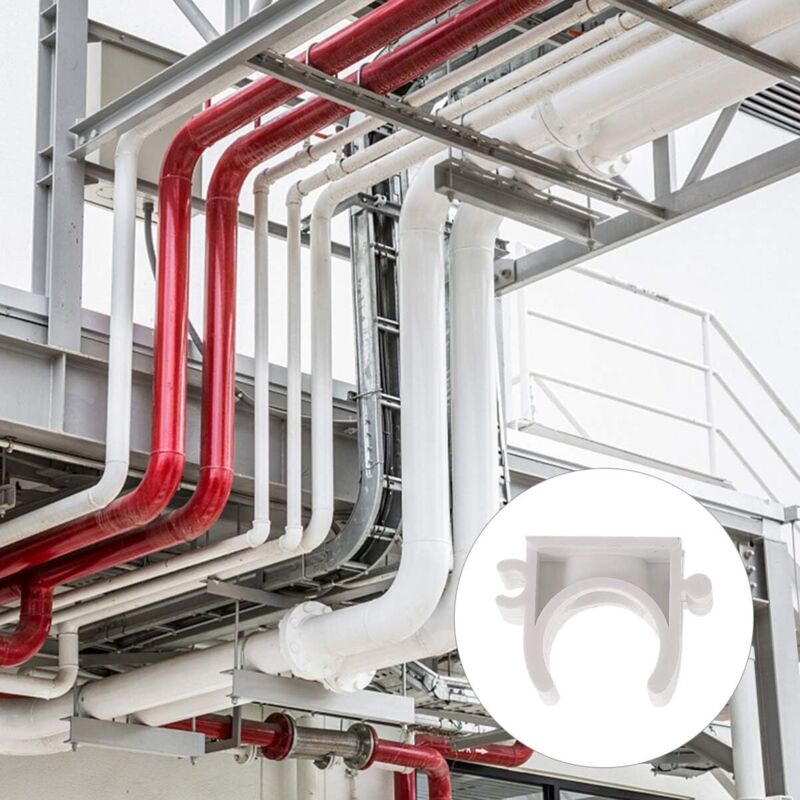 Lot De 10 Supports De Pliage Pour Tuyaux PEX 3/4" - Plastique Renforcé Avec Oreille - Neuf