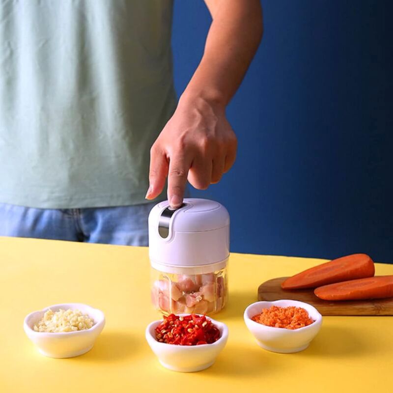 Hachoir à Ail électrique SYLEALA, Mini Hachoir à Légumes