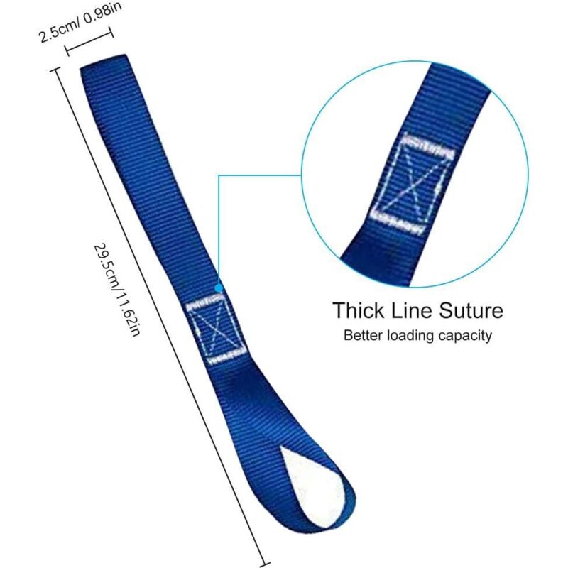 Ohuhu Lot De 10 Sangles D'arrimage Résistantes, Sangles Réglables 2,5 M, Charge 250 Kg, Moto, Cargo, Camion, Remorque, Bagages, Libération Rapide, Noir