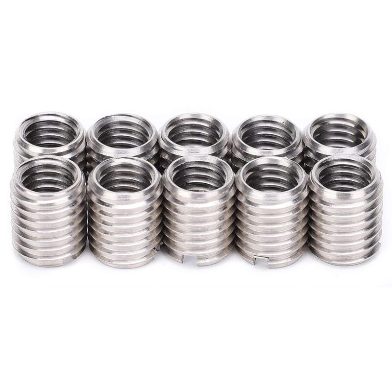 Ecrous à visser avec fente M4 8 x 10 mm - 12 pièces. Ecrous galvanisés