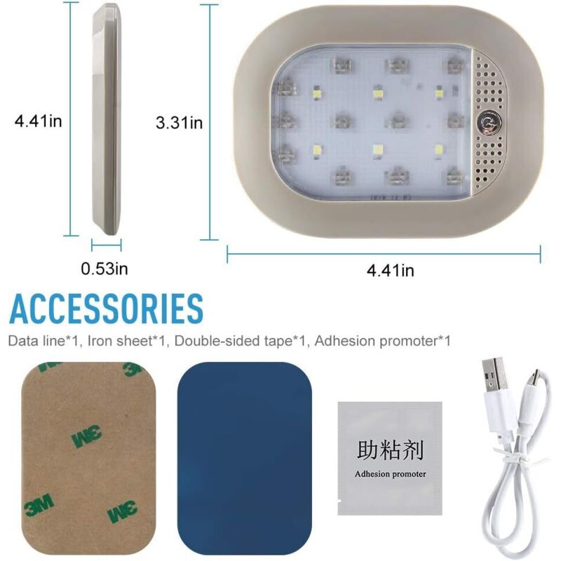 Plafonnier Intérieur Avant De Rechange Pour Peugeot 308, 408, Citroën C4, Etc. - Réf. 6362N2/Z5, Installation Plug & Play - 4