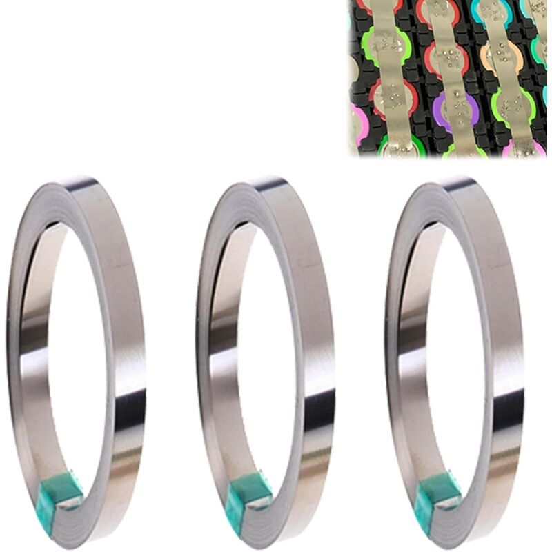 QUARKZMAN - Bande De Nickel Pur 0,2mm X 10mm X 5m - Pour Soudure De Batteries, Packs, Connexions électriques