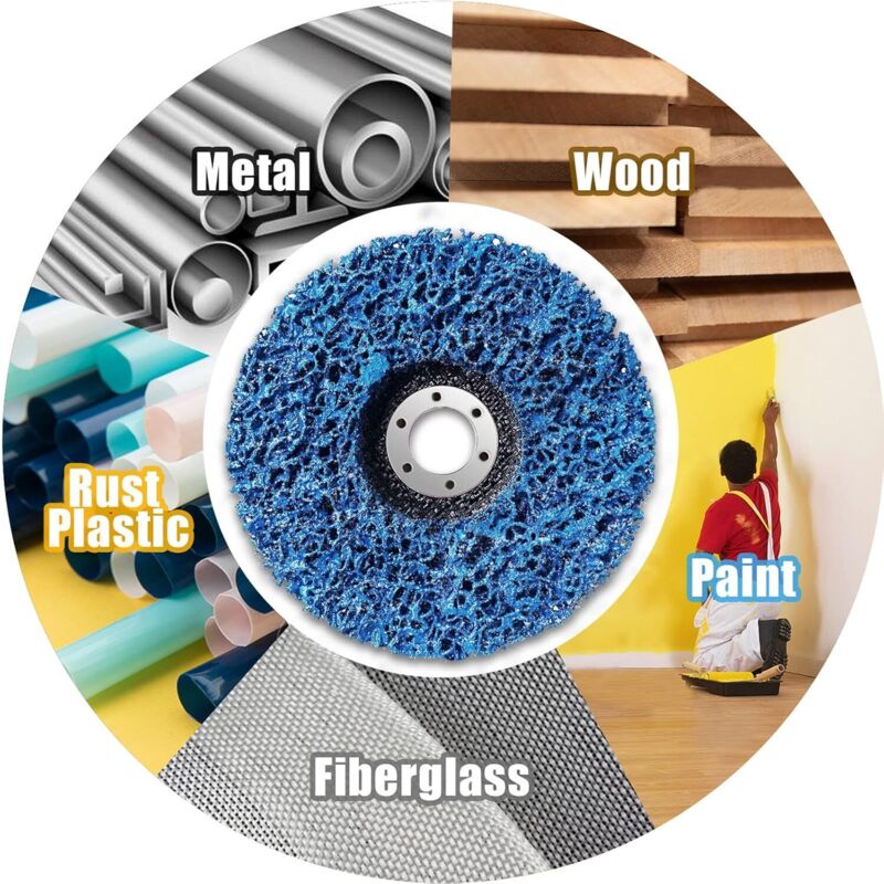 5 Pièces Disques Abrasifs Renforcés 115mm Pour Meuleuse D'Angle | Élimination Profonde De Rouille, Peinture Et Revêtements | Surface Non Endommagée | Pour Métal, Pierre, Bois, Plastique