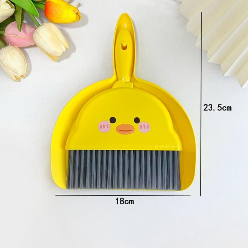 Mini Balai Et Pelle à Poussière Avec Manche En Bambou - Pour Bureau, Clavier, Petits Espaces - 5