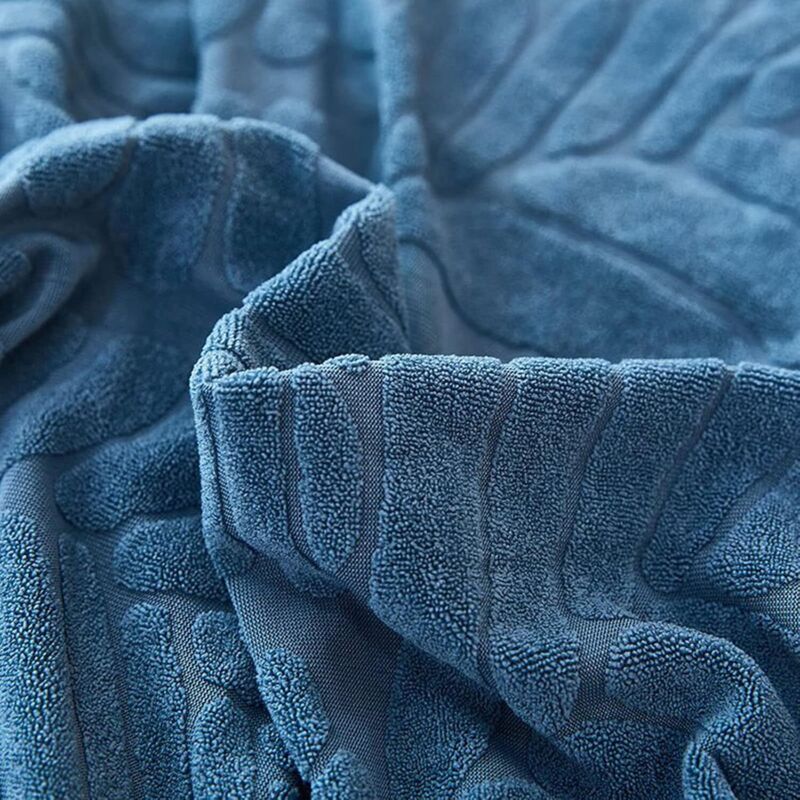 Housse De Tête De Lit Extensible Universelle 150cm - Couverture Anti-Poussière Stretch Doux, Protecteur Bleu Pour Lit