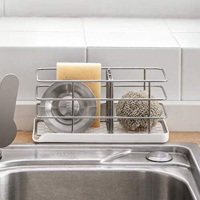 4 Porte-éponges Adhésifs Acier Inox 304 – Sans Perçage – Pour évier Cuisine Ou Salle De Bain