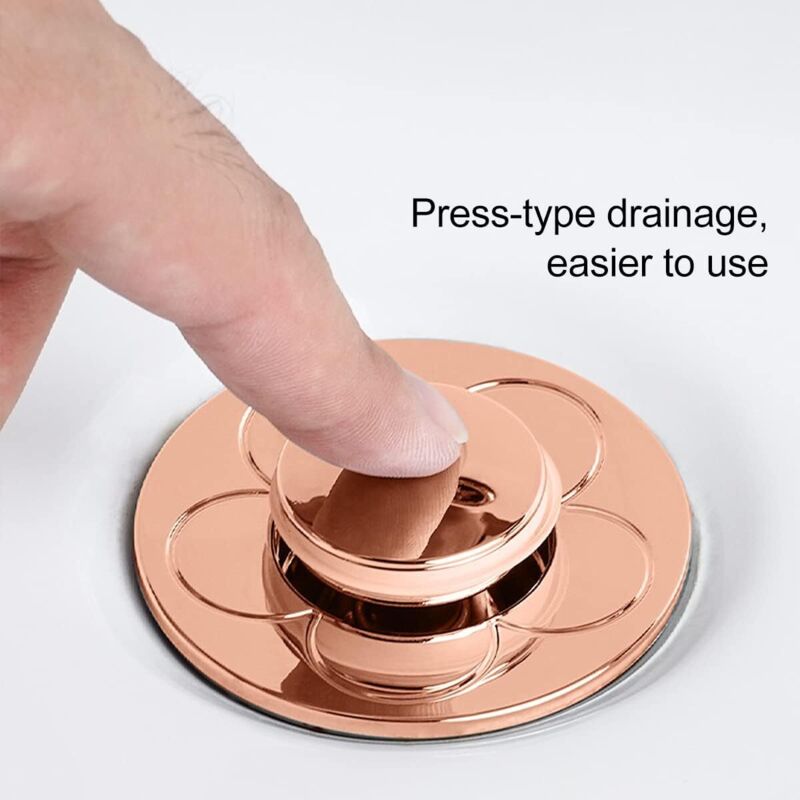 Bonde Clic-Clac Pop-Up Noir Mat 66 Mm - Bouchon D'Évier En Laiton Massif Pour Lavabo Salle De Bain Et Cuisine