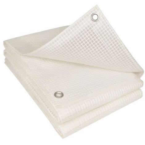 NOLUXA Bâche de Protection Découpable - 160g/m² - En polyéthylène Armée - Indéchirable - 4 x 10 m - Translucide (1/5)