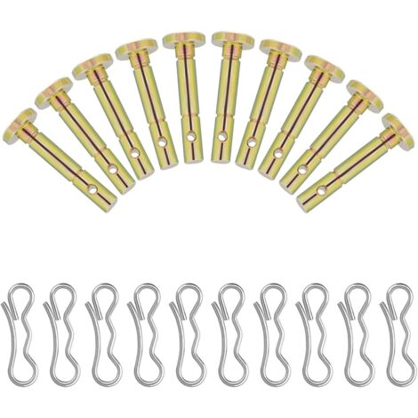 10 Pièces Goupilles de Cisaillement, Goupilles Fendues de Remplacement, Shear Pin de Remplacement, pour Les Pièces de Rechange, Le Remplacement de la Souffleuse à Neige (1/5)