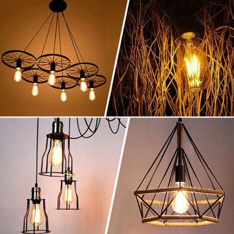 Ampoule LED Edison Vintage E27 4W ST64 - Pack De 3, 220V, 20000h, Effet Rétro, Neuf Sous Emballage