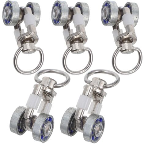 NOLUXA Roulettes coulissantes pour pergola - Roues de rideau en métal silencieuses - Poulies silencieuses - Roulettes de rideau durables