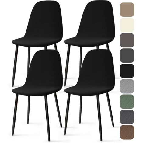 NOLUXA Housse de Chaise Scandinave 4 Piece Universel Housses Chaise de Salle à Manger Lavable Extensible Couverture de Chaise Housse Chaise
