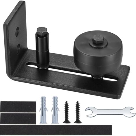 NOLUXA Guide de Plancher Porte Coulissante,8 en 1 Guide de Plancher de Porte de Grange,Rouleau Réglable Guide au Sol pour Porte Coulissante (1/5)