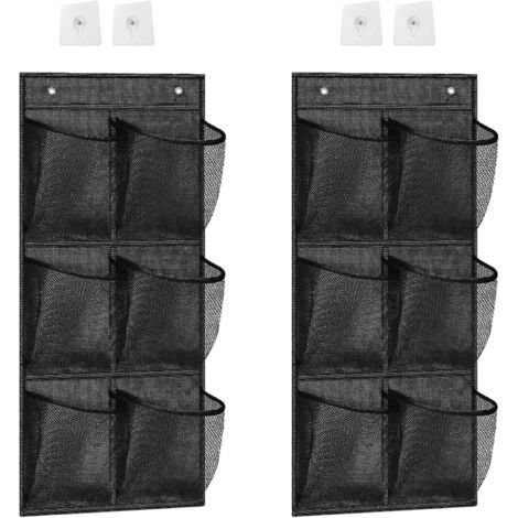 NOLUXA 2+2 pcs Sur La Porte Organisateur De Chaussures,Organisateur Sur La Porte Pour Chaussures,Organisateur Suspendu Multifonctionnel