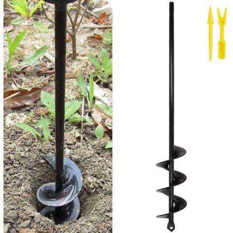 Tarière de jardin pour perceuse à main - Foret cultivateur de sol, plantes de jardin, plantes à fleurs