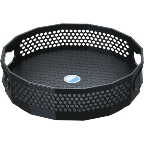 plateau tournant, Rangement épices ournant en Plastique pour épices Condiments Rangement de Cuisine, Plateau tournant placard cuisine, Plateau tournant epices (noir) (1/5)