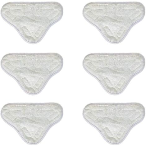 6pcs microfibre vadrouilles à vapeur tampons de nettoyage vadrouille à vapeur de remplacement compatible pour H2O X5 H20 lavable (1/3)