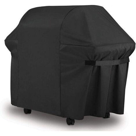 Barbecue Bâche de Protection BBQ Couverture de Gril Anti-UV/Anti-l'eau/Anti-l'humidité Imperméable Extérieur Barbuae Grill Noir pour Weber, Holland, JennAir, Brinkmann 420D Oxford(170x61x117cm) (1/3)