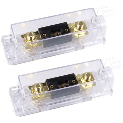 100A Porte-fusible ANL 100A ANL Fusible Lame d'or Voiture Automobile l'audio Puissance sécurité protéger plaqué pour Calibre 0 2 4