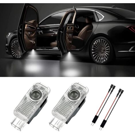 2 Pièces Eclairage Porte, Entrée Porte Éclairage Projection, Projecteur de Porte de Voiture pour A1/A3/A4/A5/A6/Q3/Q5/Q7/A7/A8/R8 (1/5)