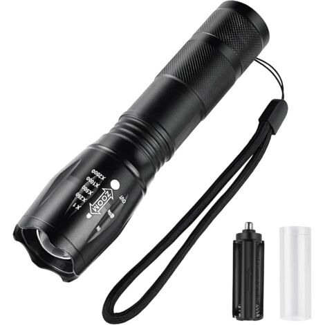 LEKIA Lampe de Poche Rechargeable Ultra Puissante, 500000LM 5 Modes XHM99 Lampe Torche LED