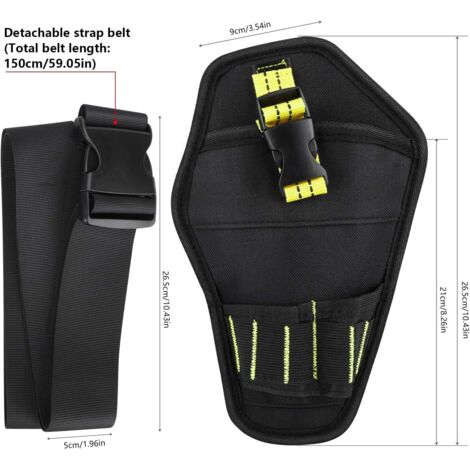 Support De Perceuse Pour Ceinture à Outils – Clip Réglable ABS+Métal – Organisation Atelier Ou Chantier
