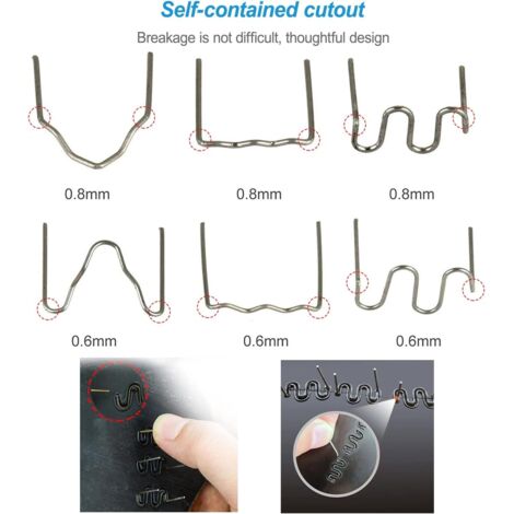 600 PCS Agrafese Acier Inoxydable Pré-Coupée 0.8mm/0.6mm Chaud Agrafes 600 PCS Agrafese Acier Inoxydable Pré-Coupée 0.8mm/0.6mm Chaud Agrafes