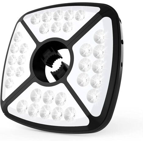Lampe pour Parasol Rechargeable, 32 LED Lumière de Parasol avec 2 Modes de Luminosité, Pince élastique Réglable Pour Parasol de Jardin,Tente Camping,Patio Extérieure [Classe énergétique A+++] (1/5)