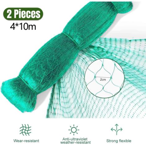 Filet Anti Oiseaux 7,5x15m Pour Poulailler Et Jardin - Maille 2,5cm Protection Cultures Et Volaille