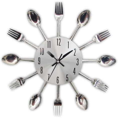 Motif couverts de cuisine, fourchette et couteau - Créative - Argentée - Décoration pour maison moderne, bureau, club (1/5)