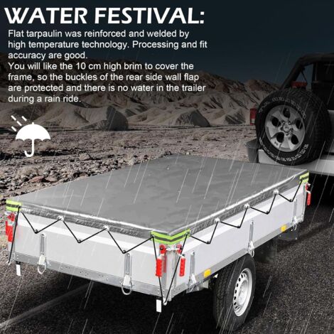 Bâche étanche 4,5 x 2 m - PVC 640 g/m² Noir - Multiusages : camion Bâche étanche 4,5 x 2 m - PVC 640 g/m² Noir - Multiusages : camion