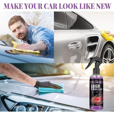 Spray Cire Céramique Visbella - Protection Longue Durée Pour Carrosserie - Brillant & Hydrophobe - 300ml - 6