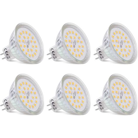 Caldarax Ampoule GU5.3 LED 5W Spot, Blanc Froid 6000K, Équivalent 35W