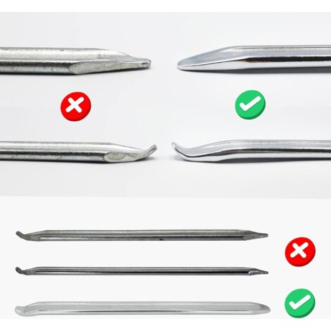 3 Pièces Démonte-Pneu Moto Avec 4 Protège-Jantes - Outils Acier Haute Résistance 30cm
