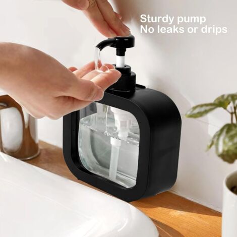 Distributeur De Savon Mural 300 Ml - Rechargeable Manuel - Pour Salle De Bain Et Cuisine - 2