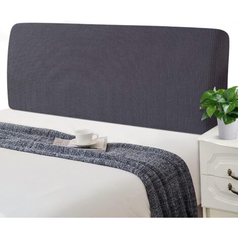 Ersandy – Housse de tête de lit extensible 150-170cm – Rembourrée lavable – Antipoussière en jacquard – Protection pour lits simples et doubles (1/5)