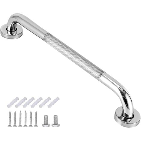 Barre d'Appui Dans Salle de Bain,  SUS 304 Acier Inoxydable Poignée de Baignoire avec Grip Antidérapant, Barre d'appui WC pour Personnes Âgées/Handicapées/Enfants/Enceinte，40 cm (1/5)