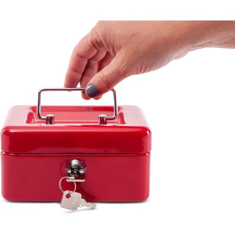Tirelire Avec Serrure Et Clé - Coffret à Monnaie Sécurisé - Pour Maison, Boutique, école Ou Cadeau