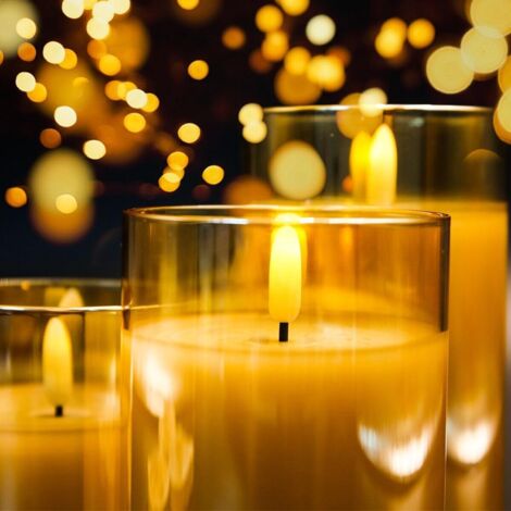 Bougies LED Sans Flamme Avec Télécommande - Effet Réaliste, Minuterie, Sécurité