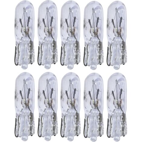 Ersandy – Lot de 10 ampoules T5 12V 1.2W – Lumière douce pour tableau de bord – Installation simple – Compatible luminaires T5